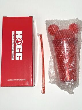 HOGG Red Acrylic Mouse-Ears Tumbler 16oz